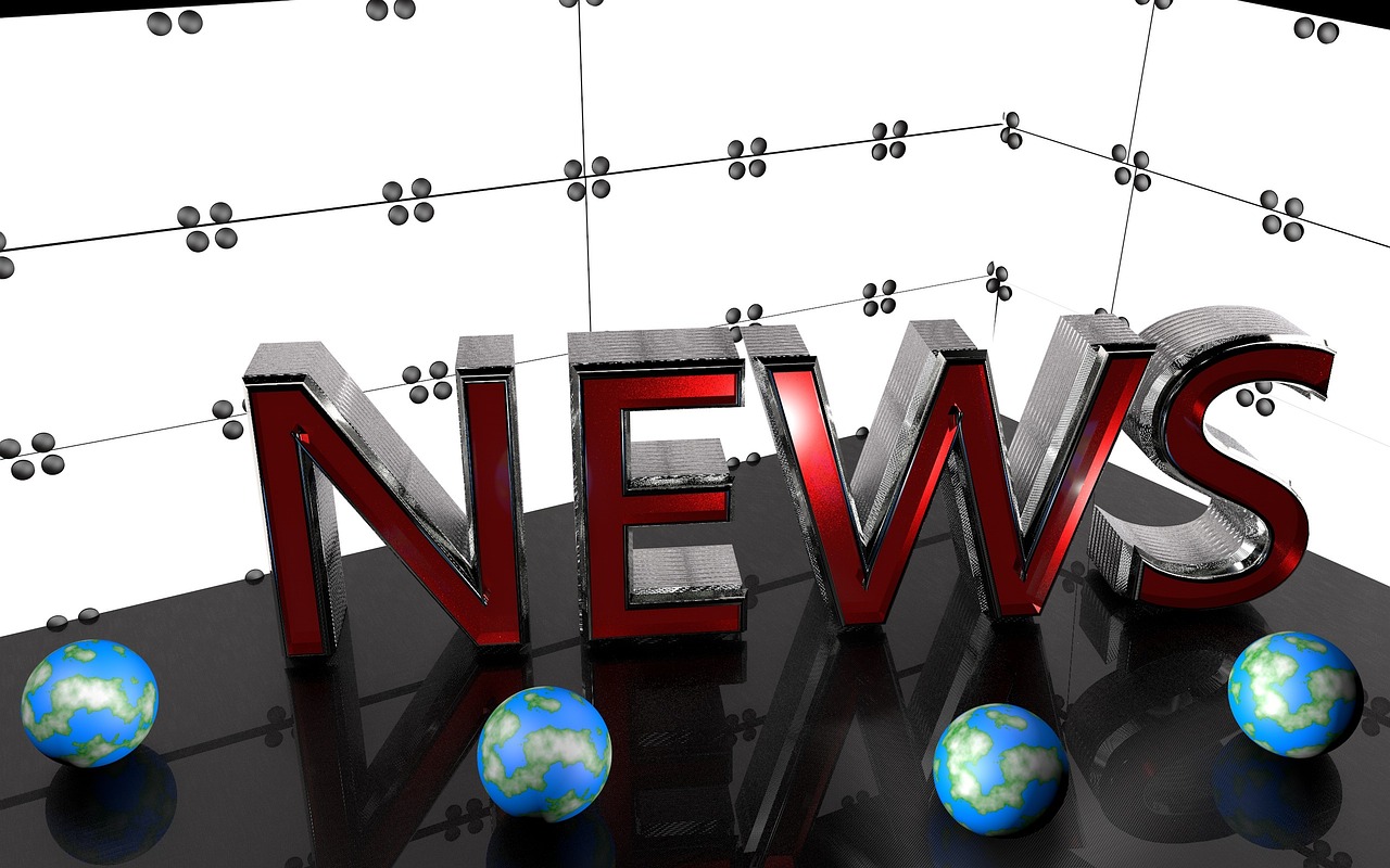Image of letters spelling "News: