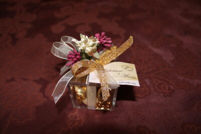 Image of pretty wrapped small gift.