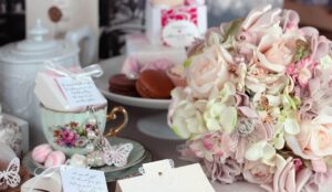 Image of tea table with different accessories