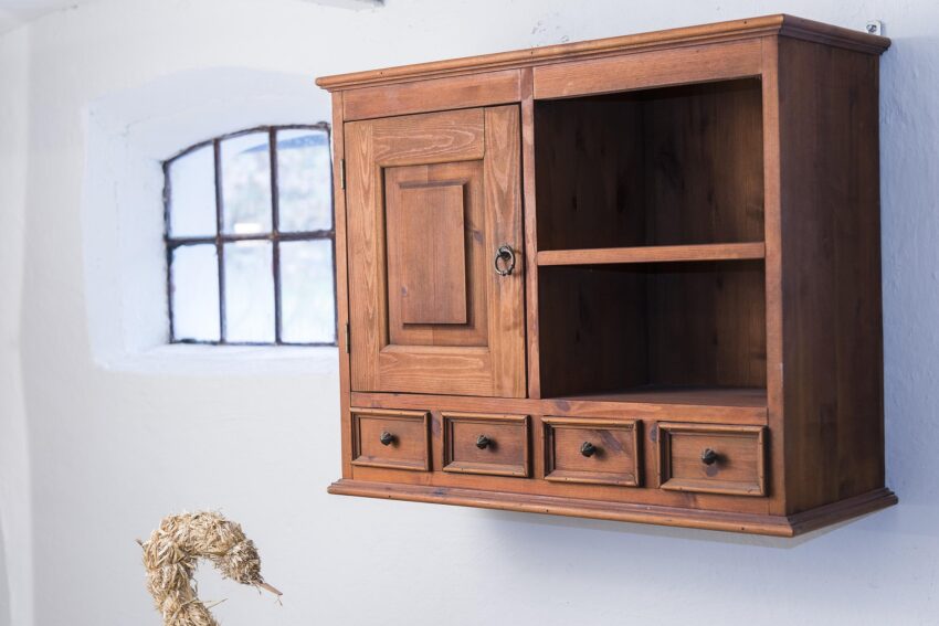 Imager of wooden wall cabinet storage