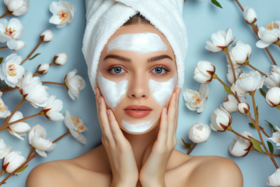 Image of woman with organic mask