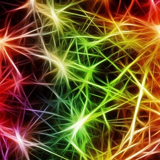 image of colorful brain sparks
