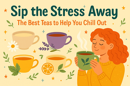 Image with ttext Sip the Stress Away