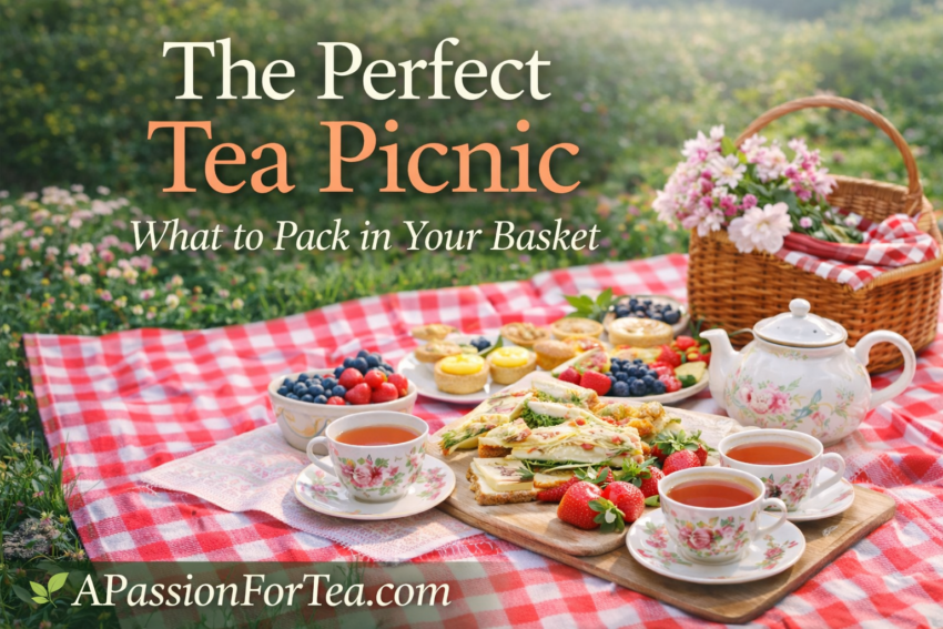 Image of Teascape picnic outdoor with tet The Perfect Tea Picnic