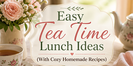 Easy Tea Time Lunch Ideas (With Cozy Homemade Recipes)